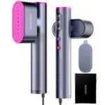 Jack ＆ Rose Travel Steamer for Clothes, 100-220V Portable Iron, 15s Heat Up, Steamer ＆ Iron 2 In 1, Travel Size, Large Ceramic Heat Panel, for Global ＆ Europe