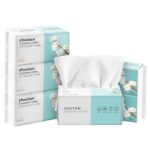 Disposable Face Towel 6-Pack(480) Count, Cotton Facial Tissue Soft Thickened Cotton Facial Tissue, Lint Free Face Cleansing Wipes, Clean Face Towels Disposable (80 Count (Pack of 6)