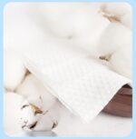 Disposable Face Towel 6-Pack(480) Count, Cotton Facial Tissue Soft Thickened Cotton Facial Tissue, Lint Free Face Cleansing Wipes, Clean Face Towels Disposable (80 Count (Pack of 6) - Image 4
